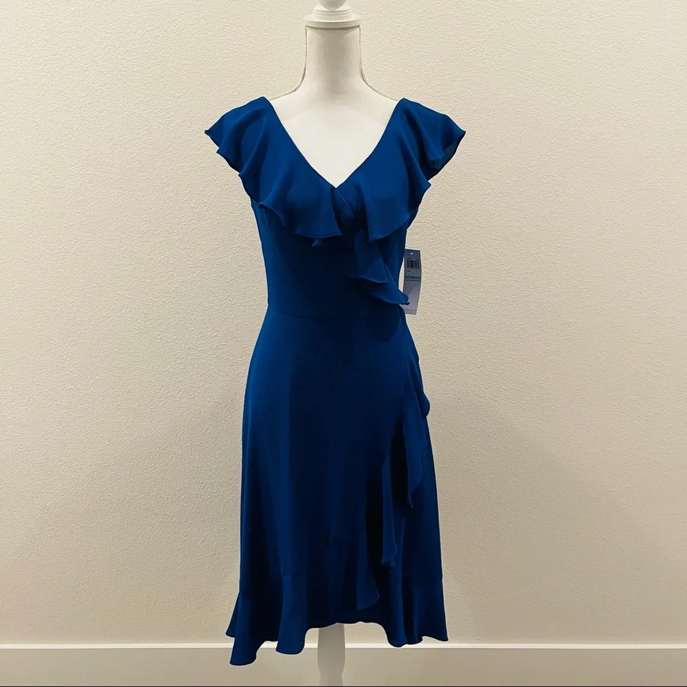 London Times Ruffled Dress - Picture 3 of 7